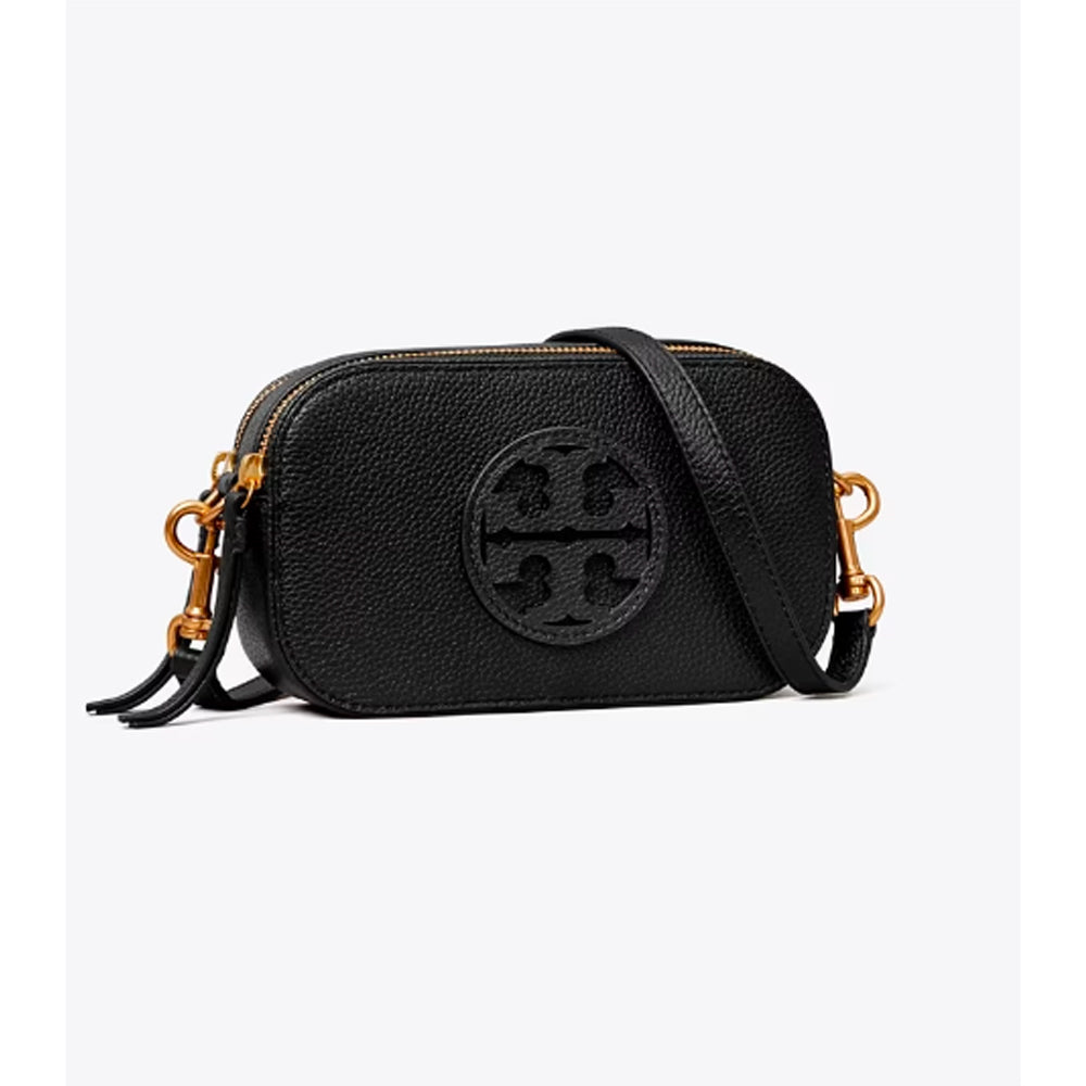 Tory Burch Miller Crossbody Phone Holder factory in Black