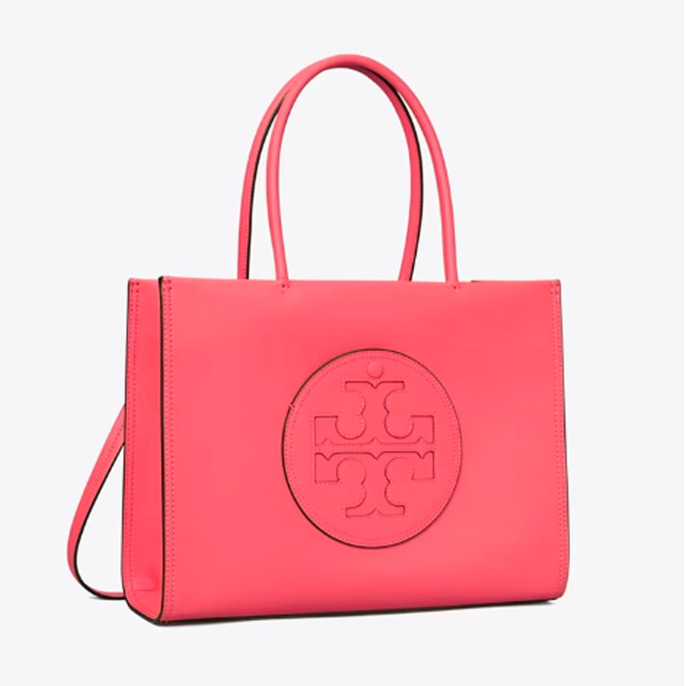 7716 TORY BURCH Ella Mini Tote Canvas SHELL PINK