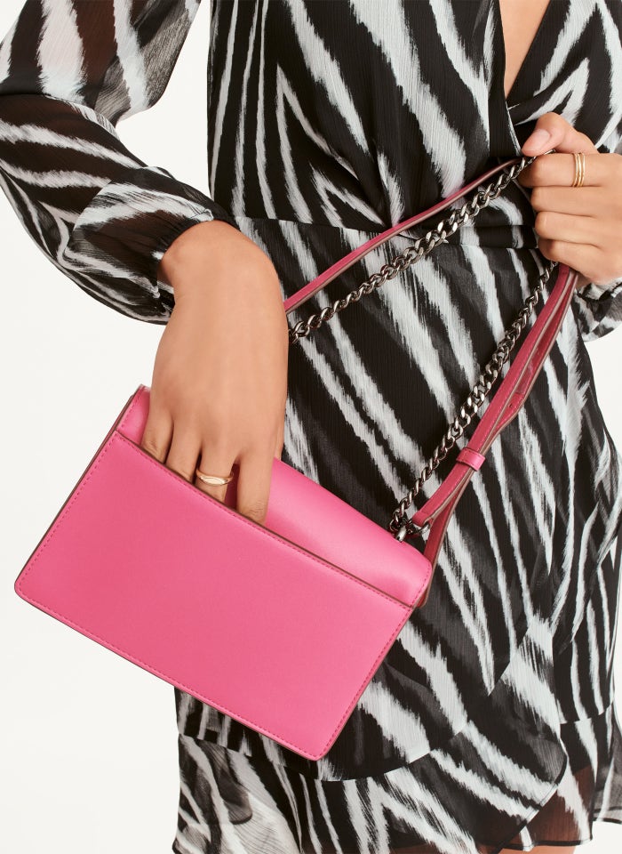 DKNY- Millie Shoulder Bag (Electric Pink Multi) – Amreki