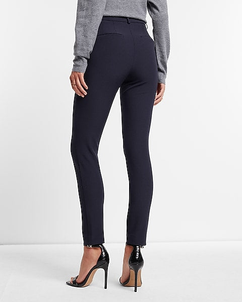 Express Editor High Waisted Skinny Pant Blue Women's