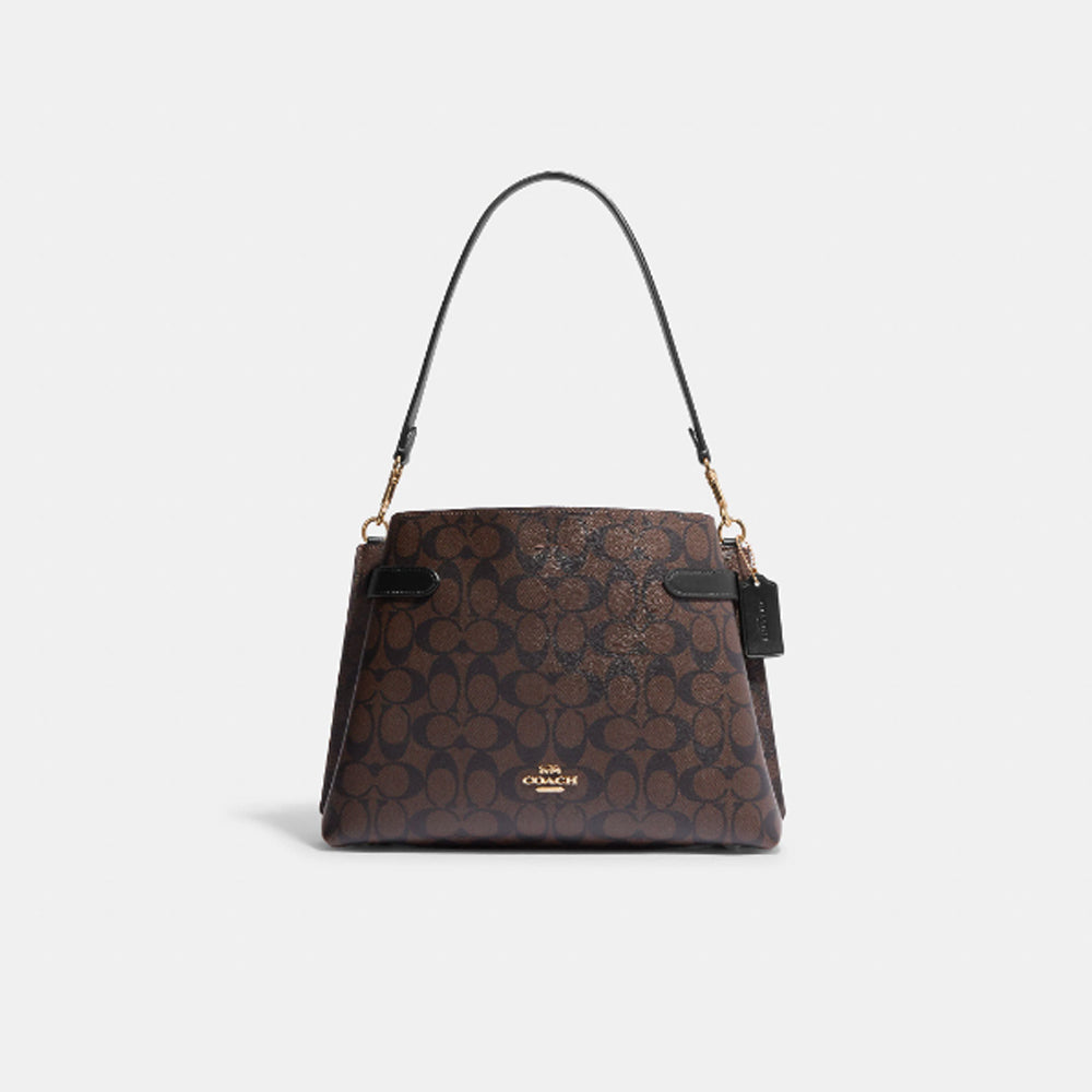 Coach Outlet Teri Shoulder Bag With Signature Quilting In Brown