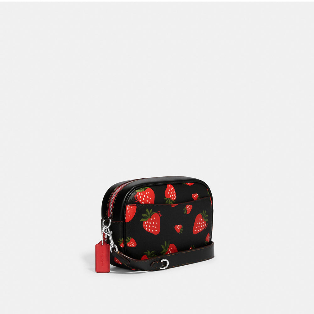 Coach Laptop Sleeve In outlet Signature Canvas With Wild Strawberry Print