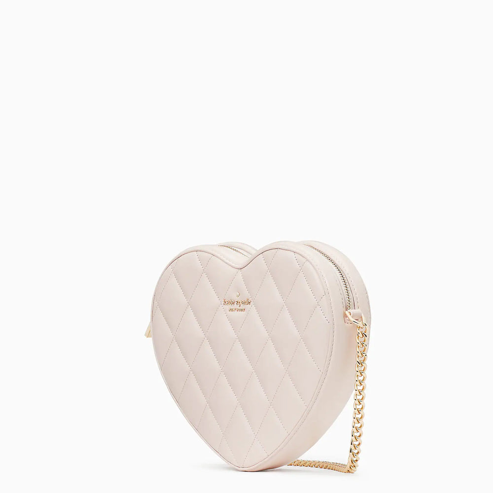 Women's Heart Shaped Crossbody Bag With Quilting, COACH