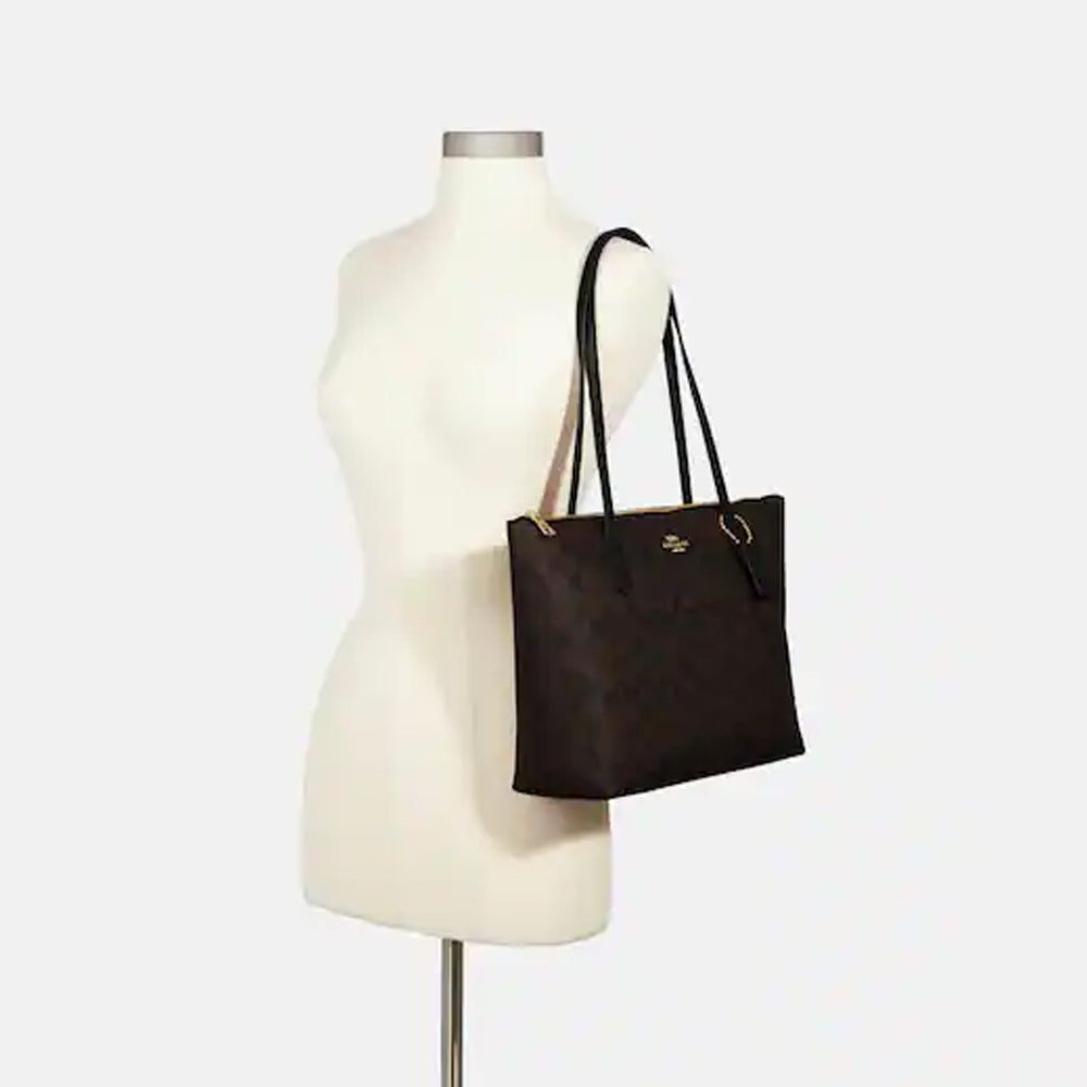 High quality Coach Zip Top tote bag