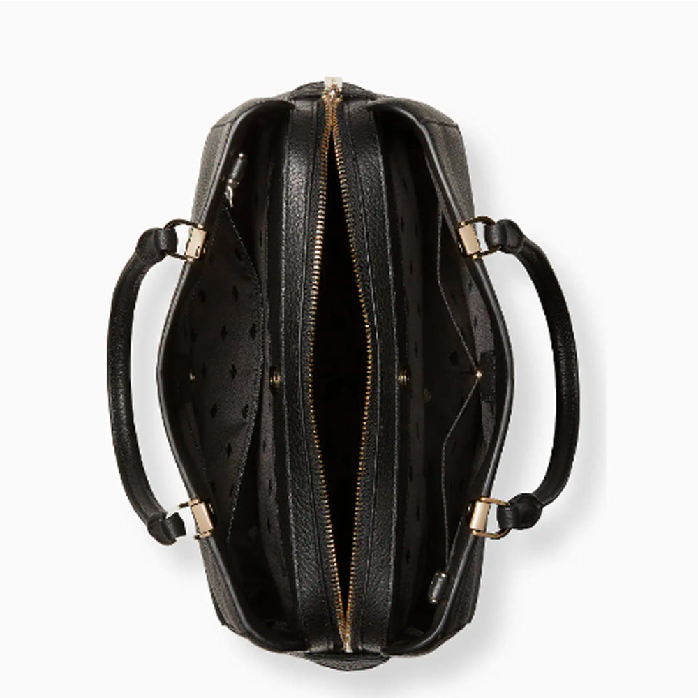 Kate Spade Bags | Kate Spade Leila Medium Triple Compartment Satchel | Color: Black/Gold | Size: Medium | Ale_Nike's Closet